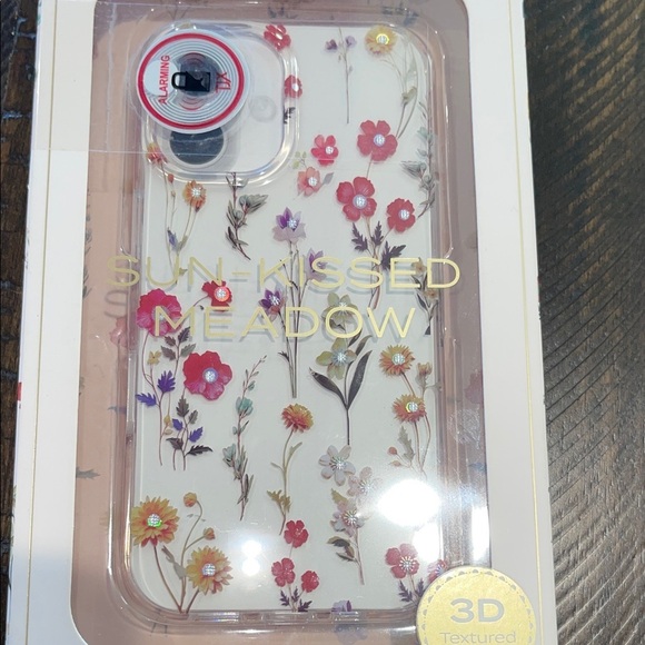 Sun-Kissed Meadow protective iPhone 16 Case - Floral Design 3D textured design - Picture 3 of 4